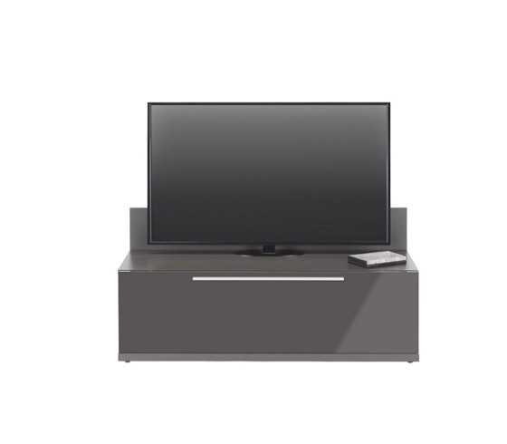 Tv element in weiÃ/schwarz, mdf tv aufsätze wohnwände & tv ...