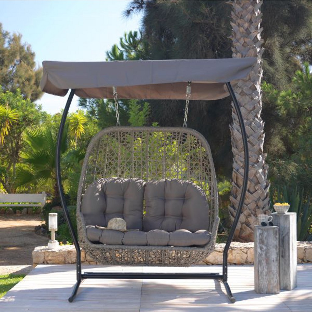 Hollywoodschaukel AMBER, Taupe-Grau - nur 275€