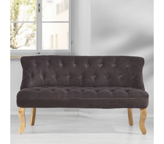 Sofa in grau aus samt tammy polstermöbel wohnzimmer produkte Wohnzimmer sofa grau