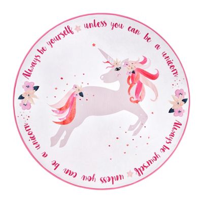 Decke Einhorn in Weiß/Rosa