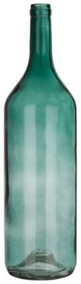 Dekoflasche Estelle in Grün aus Glas