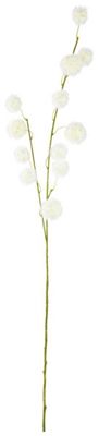 Dekozweig Klettenzweig in Weiß