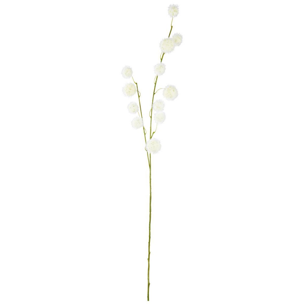 Dekozweig Klettenzweig in Weiß