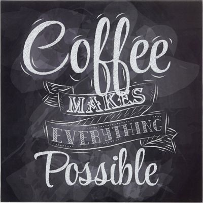 Glasbild Coffee, ca. 30x30x2cm