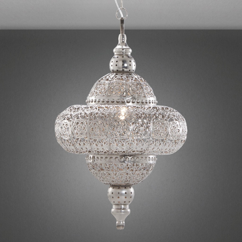 Hängeleuchte Ali Aus Metall in Silber