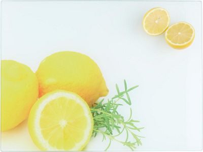 Schneidebrett Zitrone aus Glas