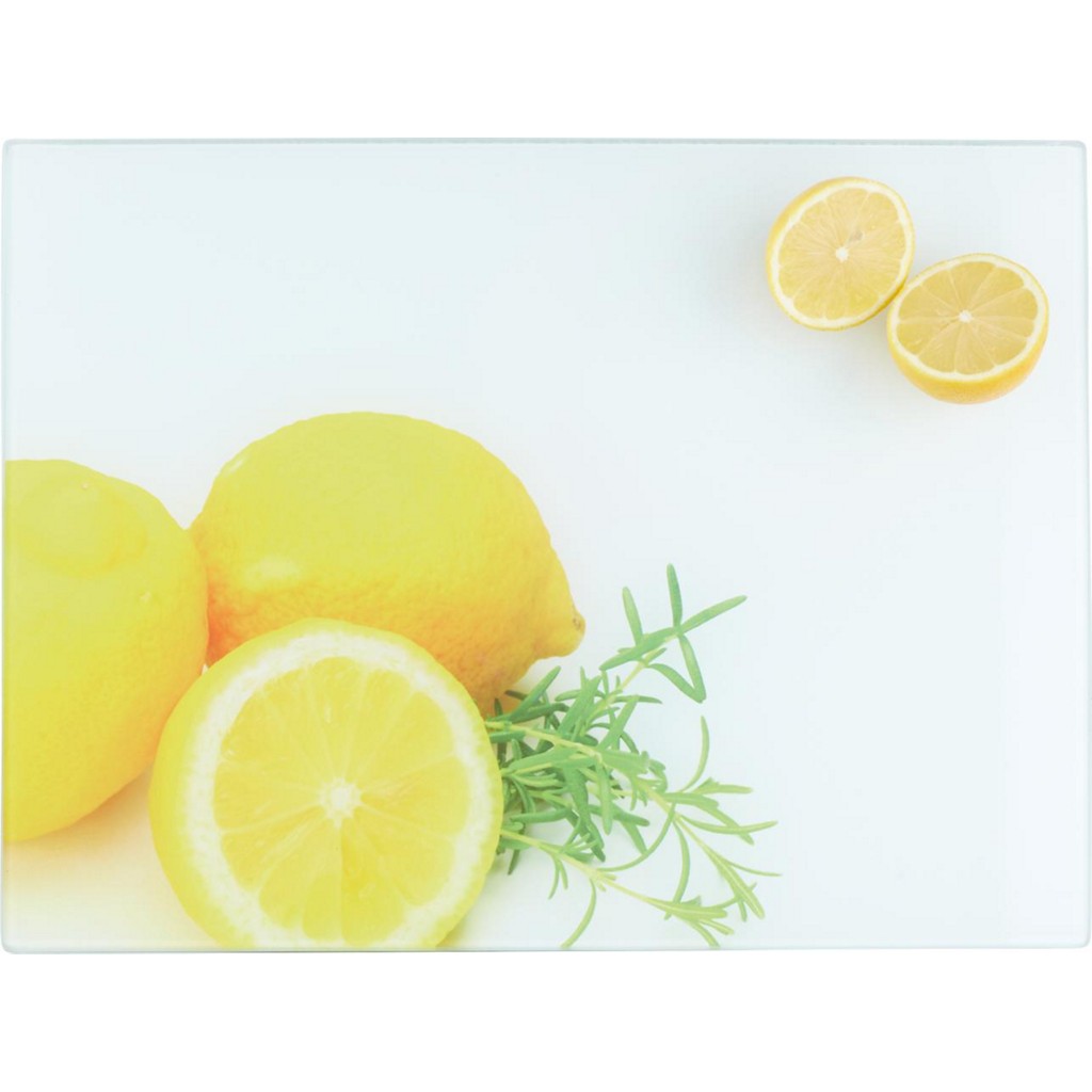 Schneidebrett Zitrone aus Glas