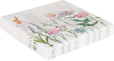 Serviette Botanica in Bunt