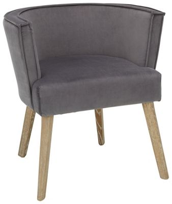 Stuhl in Grau/Naturfarben