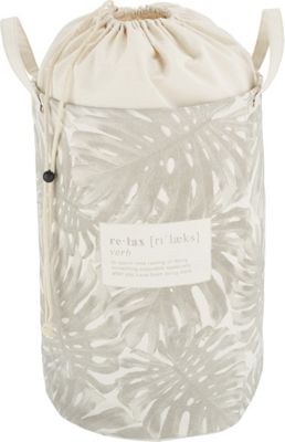 Wäschetonne Phil in Grau/Weiß