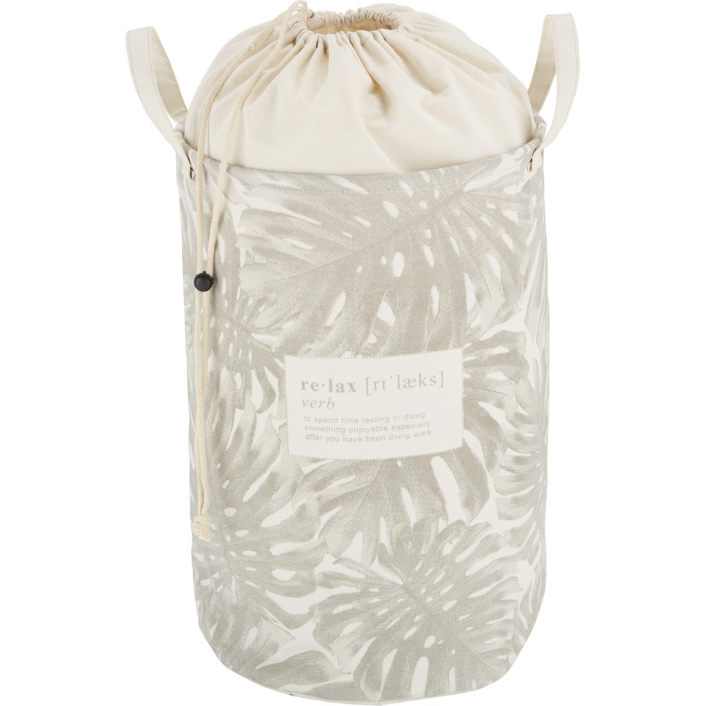 Wäschetonne Phil in Grau/Weiß