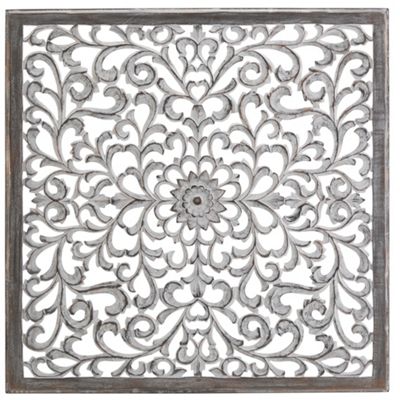 Wanddeko Marbella in Weiß/Grau