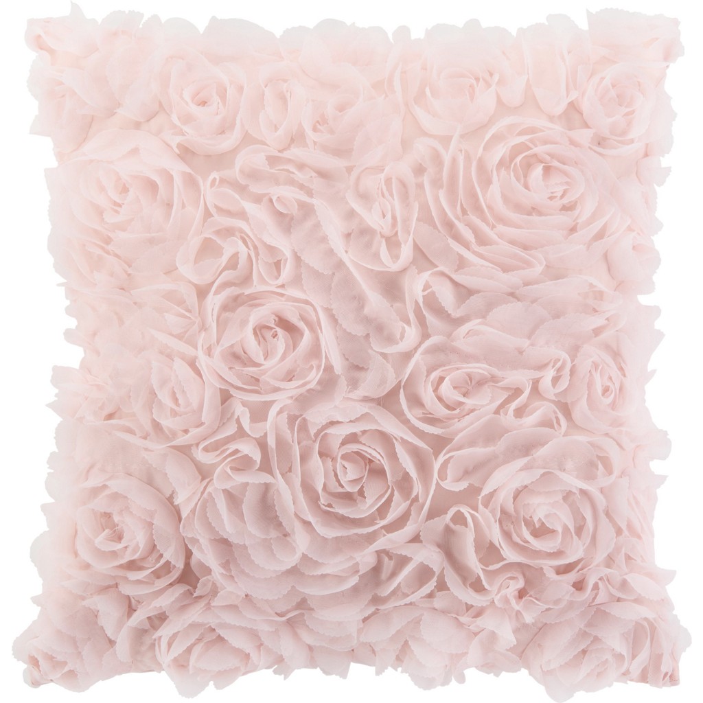 Zierkissen Rosalinde in Rosa, ca. 40x40cm