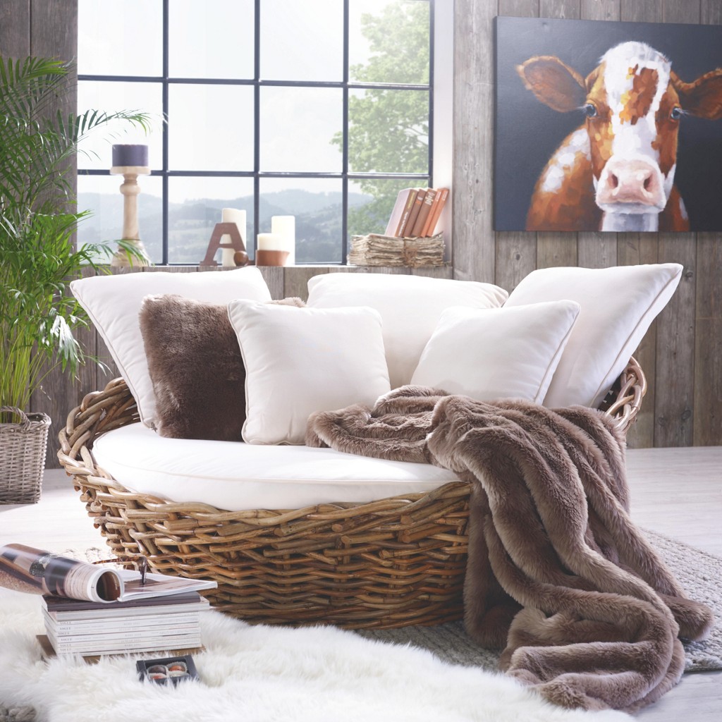 Loungesofa TROPICAL aus Rattan nur 299€