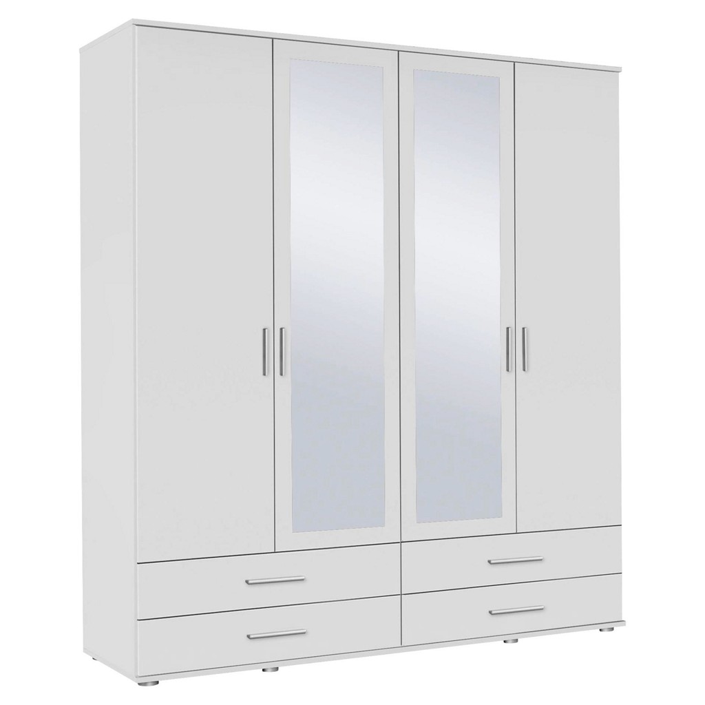 Drehtürenschrank in Alpinweiß