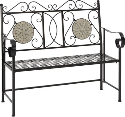 Gartenbank Ornella mit Mosaik