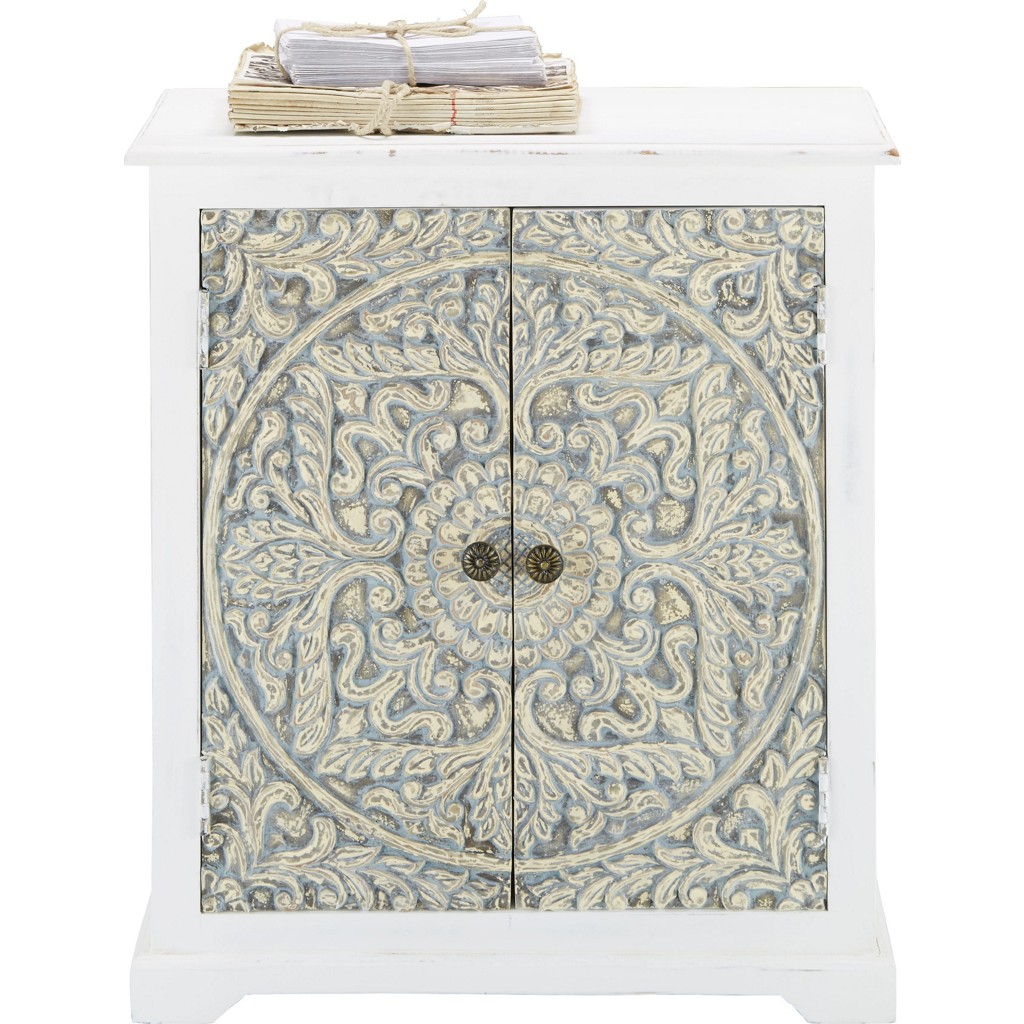 Kommode in Weiß/Grau