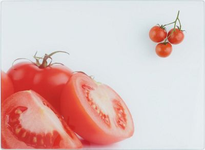 Schneidebrett Tomate aus Glas