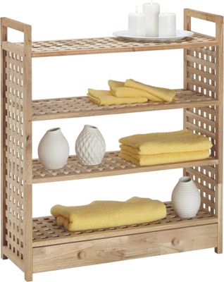 Schuhregal In Walnuss Massiv