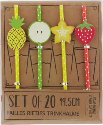 Trinkhalm in verschiedenen Motiven