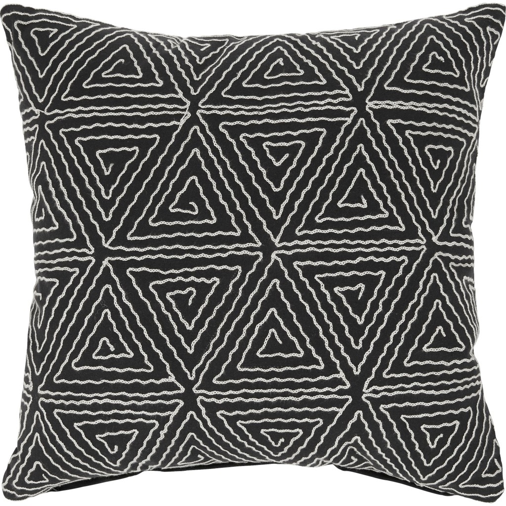 Zierkissen Alba in Schwarz ca. 45x45cm