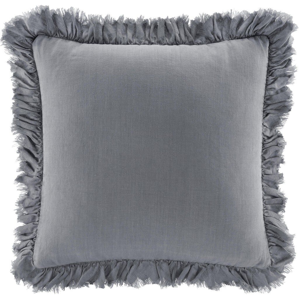 Zierkissen Pascaline Aus Leinen in Hellgrau ca. 45x45cm