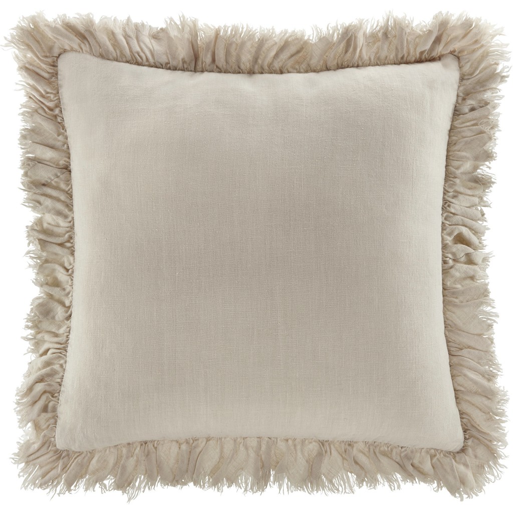 Zierkissen Pascaline Aus Leinen in Natur ca. 45x45cm